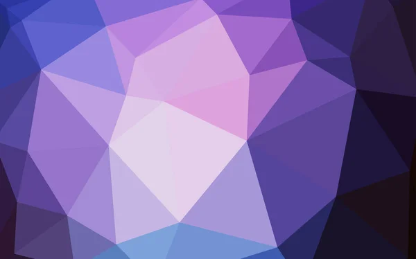 Темно Розовый Синий Многоугольный Искушение Творческая Иллюстрация Полутоновом Стиле Треугольниками — стоковый вектор