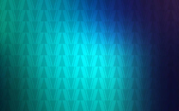 Bleu Clair Agencement Vectoriel Vert Avec Lignes Triangles Illustration Avec — Image vectorielle