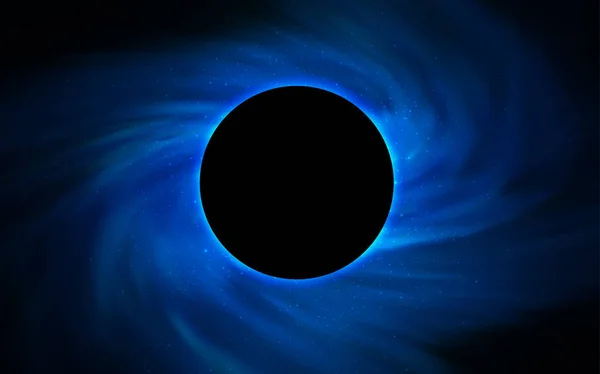 Σκούρο Μπλε Διάνυσμα Φόντο Μια Μαύρη Τρύπα Ουρανό Διακοσμητικό Σχεδιασμό — Διανυσματικό Αρχείο