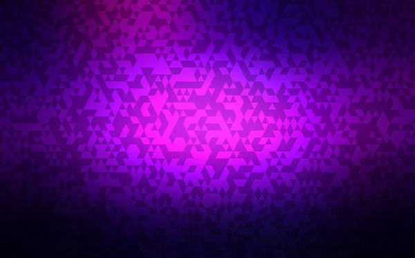 Темно Фіолетовий Рожевий Векторний Фон Трикутниками Декоративний Дизайн Абстрактному Стилі — стоковий вектор