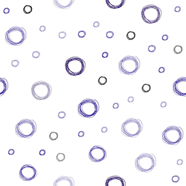 Vecteur Violet Foncé Motif Sans Couture Avec Des Sphères Design — Image vectorielle