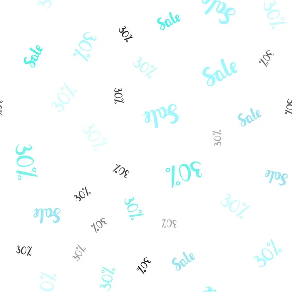 淡いブルー 緑ベクトル売り上げ高の 記号とシームレスな背景 販売のカラフルなグラデーション シンボルの抽象的なイラスト ブラックフラ イデーのスーパー販売の背景 — ストックベクタ