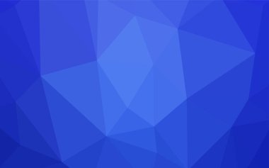 Açık mavi, yeşil vektör soyut mozaik arkaplan. Üçgenli parlak renkli çizimler. Arkaplanlarınız için desenli desen.