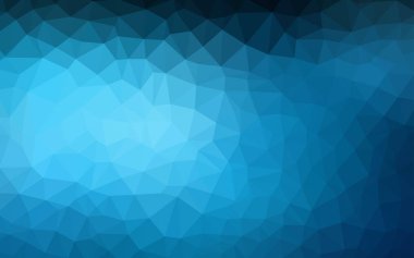 Koyu mavi vektör soyut mozaik arka plan. Noktalı resim stili üçgenler ile yaratıcı çizimde. İşiniz için yeni tasarım.