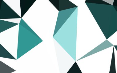 Koyu yeşil vektör düşük poli doku. Poligonal illüstrasyon parlayan, hangi üçgen oluşur. İşiniz için en iyi üçgen tasarım.