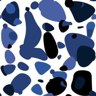 Hafif mavi vektör daireler ile sorunsuz şablonu. Bulanık damla Glitter soyut Illustration yağmur. Doku pencere panjur, perdeler için.