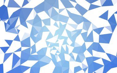 Hafif mavi vektör düşük poli düzeni. Poligonal illüstrasyon parlayan, hangi üçgen oluşur. Tasarımınız için üçgen desen.