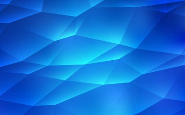 Hafif mavi vektör doku üçgen tarzı. Renkli gradyan ile arka plan üçgenler. İşletme reklam, kitapçıklar, broşürler için desen