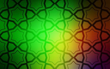 Açık yeşil, kırmızı vektör desen Noel yıldız ile. Glitter soyut illüstrasyon renkli yıldız ile. En iyi tasarım, reklam, poster, afiş için.