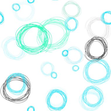 Açık mavi, yeşil vektör noktalar ile sorunsuz kapak. Modern Soyut illüstrasyon renkli su ile bırakır. Kartvizit, Web siteleri için şablon.