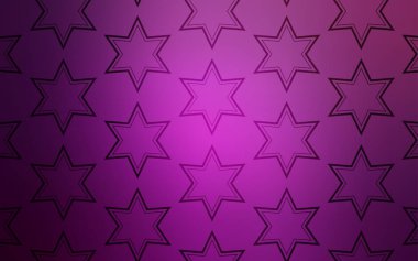 Parlak yıldız ile hafif pembe vektör düzeni. Yıldız ile renkli illüstrasyon parlayan. Desen yeni yıl reklam, kitapçıklar için.