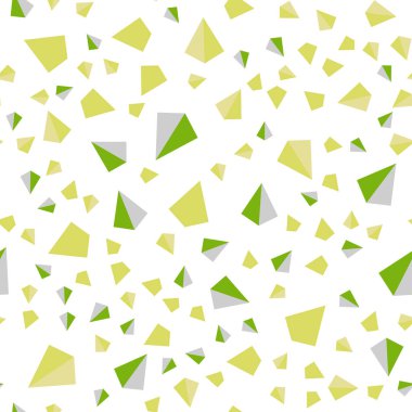 Açık yeşil, sarı vektör kesintisiz, izometrik düzen hatları, üçgenler ile. Modern Soyut illüstrasyon renkli üçgenler ile. Doku pencere panjur, perdeler için.