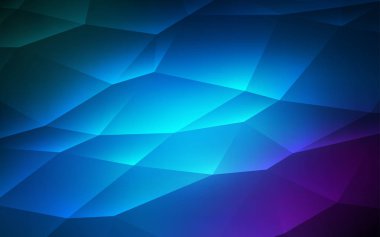 Koyu pembe, mavi kapak poligonal tarzı vektör. Renkli gradyan ile arka plan üçgenler. Desen Web siteleri için kullanılabilir.