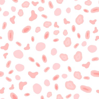 Işık kırmızı vektör daire şekilleri ile sorunsuz düzeni. Soyut illüstrasyon renkli baloncuklar doğa tarzı ile. Desen için modaya uygun Kumaş, duvar kağıtları.