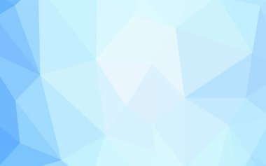 Açık mavi, kırmızı vektör düşük poli kapak. Çokgen şekilleri ile bir örnek. İşiniz için yeni tasarım.