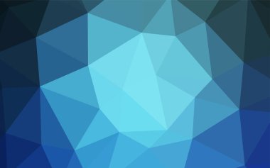 Üçgen düzen parlayan ışık mavi vektör. Glitter soyut resim zarif bir üçgen ile. Desen için bir marka kitabın zemin.