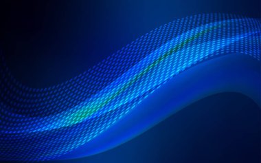 Koyu mavi vektör düzen daireler, satırları ile. Soyut illüstrasyon renkli diskler ve üçgenler ile. Desen güzel web siteleri için.