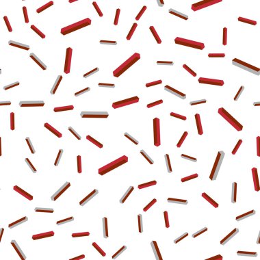 Açık mavi, kırmızı vektör kesintisiz, izometrik kapak stright çizgili. Glitter soyut illüstrasyon renkli sopa ile. Desen için modaya uygun Kumaş, duvar kağıtları.