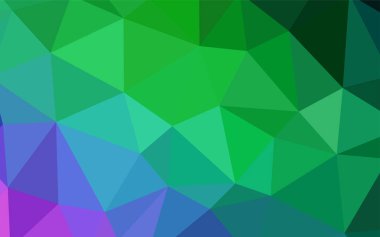 Hafif pembe, yeşil vektör üçgen mozaik doku. Üçgenler ile renkli resimde parlayan. Senin arka plan için dokulu deseni.