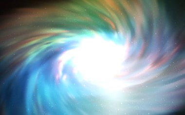Açık mavi, yeşil vektör kapak astronomik yıldız ile. Bulanık arka plan gradyan ile üzerinde alan yıldız. Akıllı tasarım, iş reklam için.