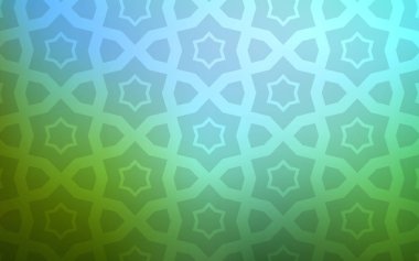 Açık mavi, vektör desen Noel yıldız ile yeşil. Yıldız ile basit tarzda bulanık dekoratif tasarım. En iyi tasarım, reklam, poster, afiş için.