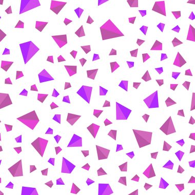 Mor ışık, vektör kesintisiz, izometrik zemin çizgili, üçgenler pembe. Modern Soyut illüstrasyon renkli üçgenler ile. Desen tasarım kumaş, duvar kağıtları.