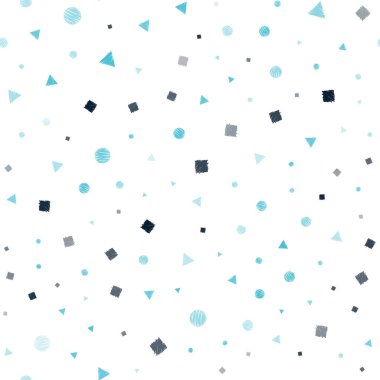 Açık mavi, yeşil vektör sorunsuz kapak daireler ile poligonal tarzı ile. Daire, üçgen, küpleri ile soyut degrade illüstrasyon. Desen tasarım pencere panjur, perdeler.