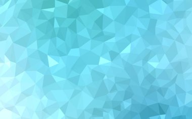 Açık mavi, vektör soyut poligonal model yeşil. Gradyan ile zarif parlak poligonal illüstrasyon. Tamamen yeni bir tasarım sizin broşürü.