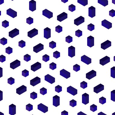 Koyu mor, pembe kesintisiz, izometrik arka plan dikdörtgenler ile vektör. Modern Soyut illüstrasyon renkli dikdörtgenler ile. Kartvizit, Web siteleri için şablon.