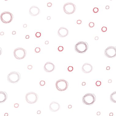 Işık kırmızı vektör disklerle sorunsuz doku. Soyut illüstrasyon renkli baloncuklar doğa tarzı ile. Güzel tasarım, iş reklam için.