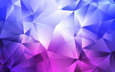 Açık mavi, kırmızı vektör düzen hatları, üçgenler ile. Üçgen doğa tarzı ile güzel illüstrasyon. Açılış sayfanız için modern şablon.