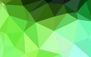 Işık yeşil vektör üçgen mozaik doku. Gradyan ile Origami tarzında yaratıcı geometrik şekil. Desen için bir marka kitabın zemin.