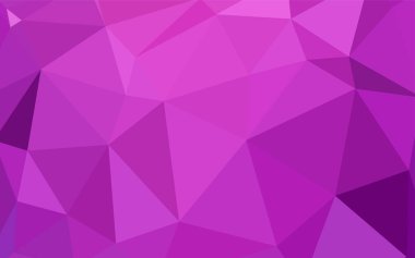 Hafif pembe vektör üçgen mozaik şablonu. Gradyan ile zarif parlak poligonal illüstrasyon. Tasarımınız için üçgen desen.