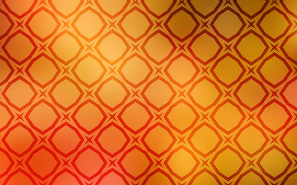 Licht Oranje Vector Patroon Met Kerst Sterren Decoratieve Afbeelding Met — Stockvector
