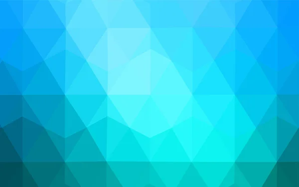 Hellblauer Vektor Low Poly Cover Eine Völlig Neue Farbillustration Polygonalen — Stockvektor
