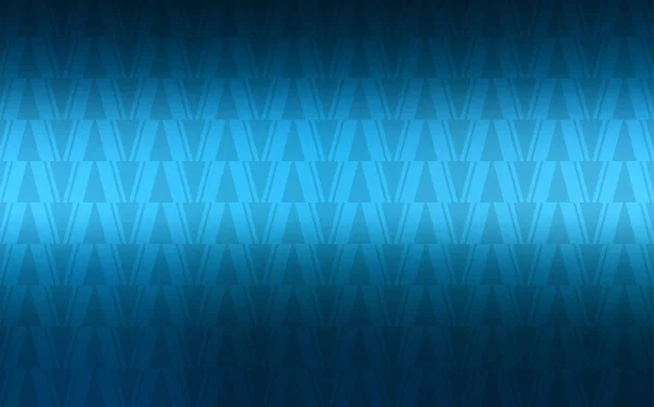 Fundo Vetorial Azul Escuro Com Linhas Triângulos Ilustração Abstrata Moderna — Vetor de Stock