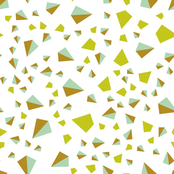 Ljus Grön Gul Vektor Sömlös Isometrisk Bakgrund Med Linjer Trianglar — Stock vektor