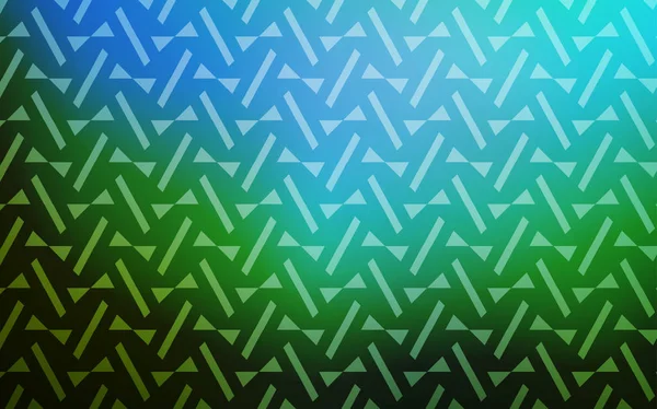 Синий Зеленый Векторный План Линиями Треугольниками Абстрактная Градиентная Иллюстрация Треугольниками — стоковый вектор