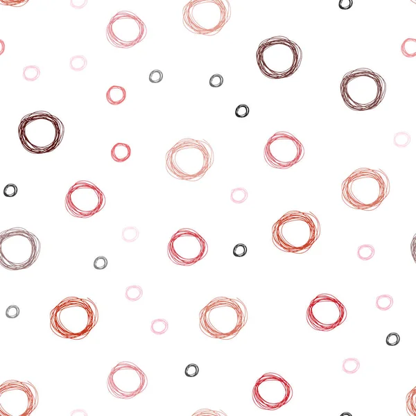 Vecteur Rouge Clair Motif Sans Couture Avec Sphères Bulles Floues — Image vectorielle