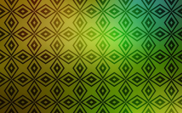 Светло Зеленая Желтая Векторная Текстура Прямоугольном Стиле Современная Абстрактная Иллюстрация — стоковый вектор