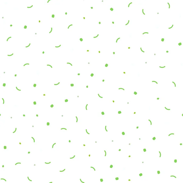 Hellgrüne Vektor Nahtlose Muster Mit Kugeln Dreiecken Glitzernde Abstrakte Illustration — Stockvektor