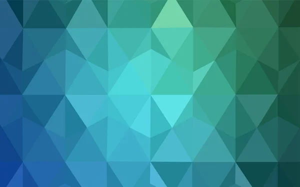 파란색 빛나는 삼각형 그라데이션으로 다각형 스타일에 화려한 그림입니다 귀하의 비즈니스에 — 스톡 벡터