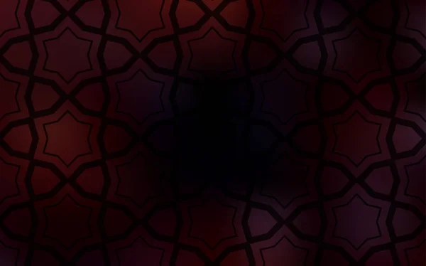 着色された星と暗い赤ベクトルの背景 キラキラ星の色と抽象的なイラスト ポスター バナーに最適なデザイン — ストックベクタ