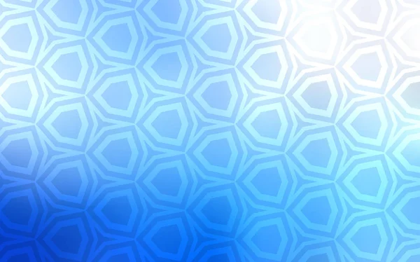 Modelo Vetor Blue Claro Estilo Hexagonal Glitter Ilustração Abstrata Estilo — Vetor de Stock