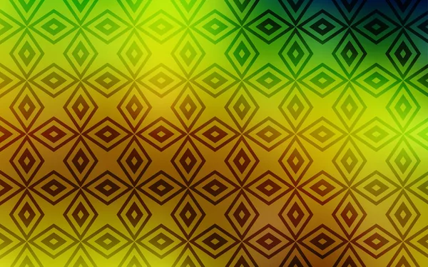 Verde Claro Fundo Vetor Amarelo Com Retângulos Glitter Ilustração Abstrata —  Vetores de Stock