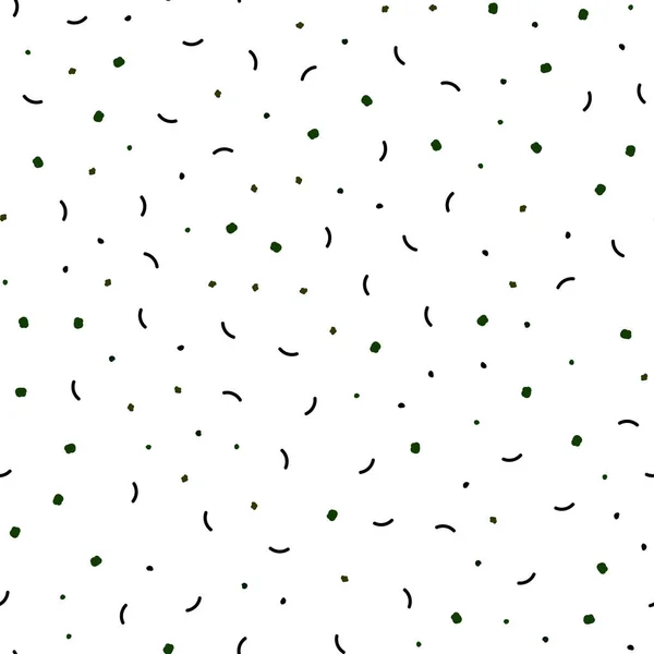 Темно Зеленый Красный Векторный Бесшовный Узор Сферами Треугольниками Декоративный Дизайн — стоковый вектор