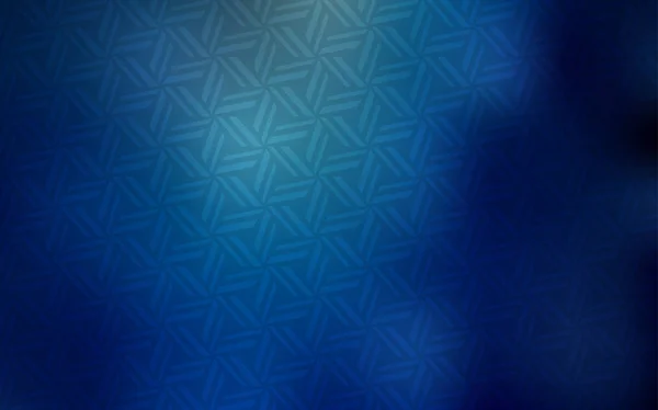 Agencement Vectoriel Bleu Foncé Avec Lignes Triangles Illustration Abstraite Gradient — Image vectorielle