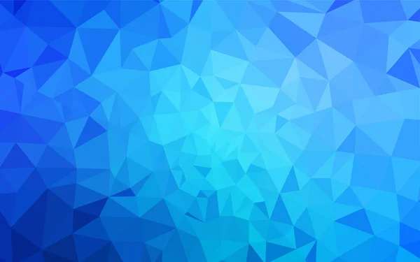 Plantilla Poligonal Abstracta Vectorial Azul Claro Una Ilustración Color Completamente — Vector de stock