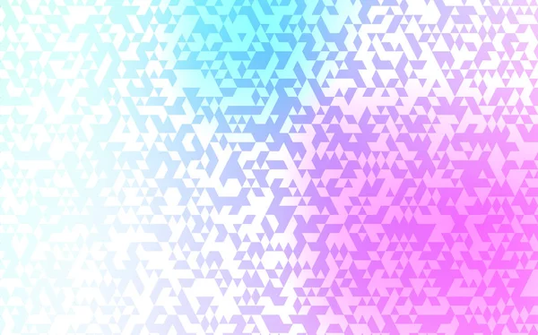 Lichtroze Blauwe Vectorlay Out Met Lijnen Driehoeken Abstracte Gradiënt Illustratie — Stockvector