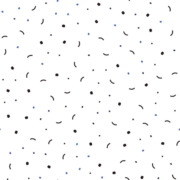 Темно Синий Вектор Бесшовной Компоновки Кругами Линиями Декоративный Дизайн Абстрактном — стоковый вектор